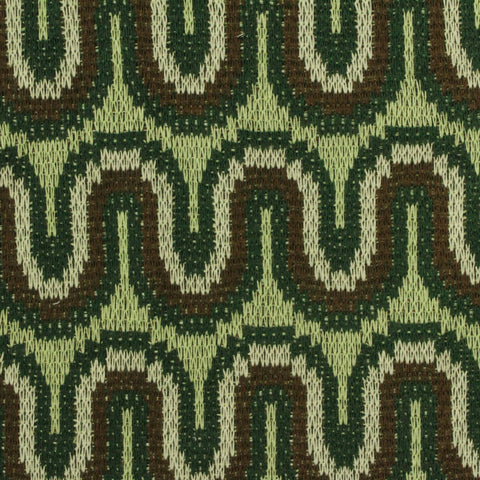Dark Green Geometric Jacquard, Polyester, 374 gsm
