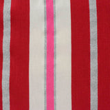 Red Glitter-Stripe Jersey Knit, Cotton