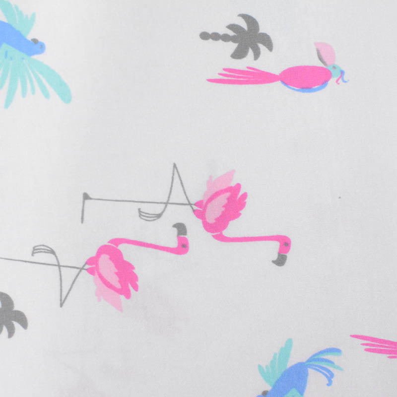 Pink Flamingos Jersey Knit, Cotton