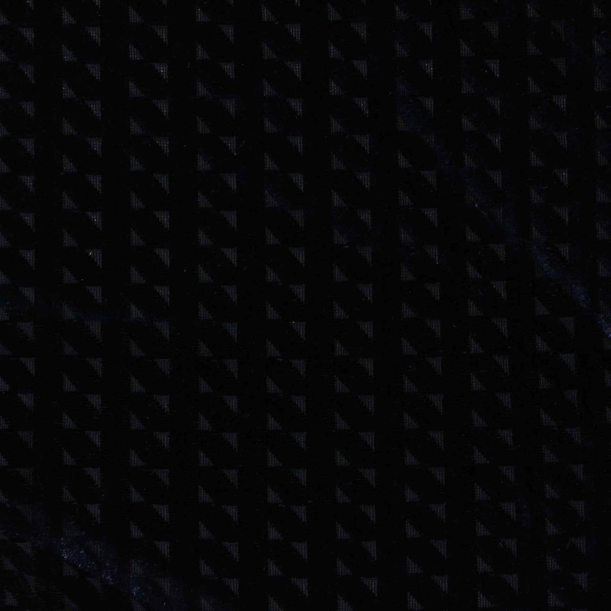 Black Geometric-Triangle Warp Knit, Polyester
