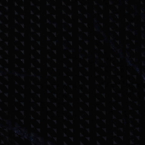 Black Geometric-Triangle Warp Knit, Polyester