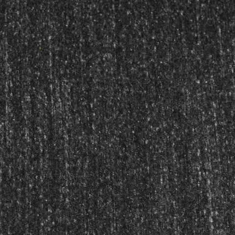 Dark Grey Marl Rib Knit, Poly-Cotton, 188 gsm