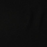 Polyester Viscose Stretch Chunky Knit Fabric, 240 gsm, 160 cm — Black