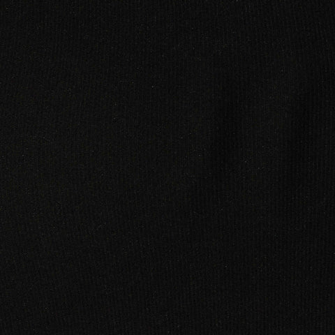 Polyester Viscose Stretch Chunky Knit Fabric, 240 gsm, 160 cm — Black