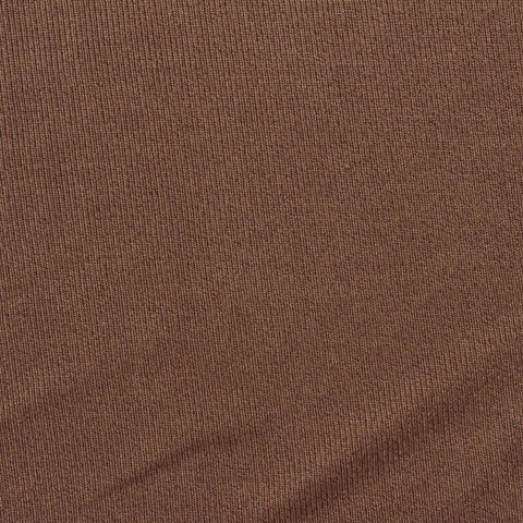 Polyester Viscose Stretch Chunky Knit Fabric, 240 gsm, 160 cm — Brown