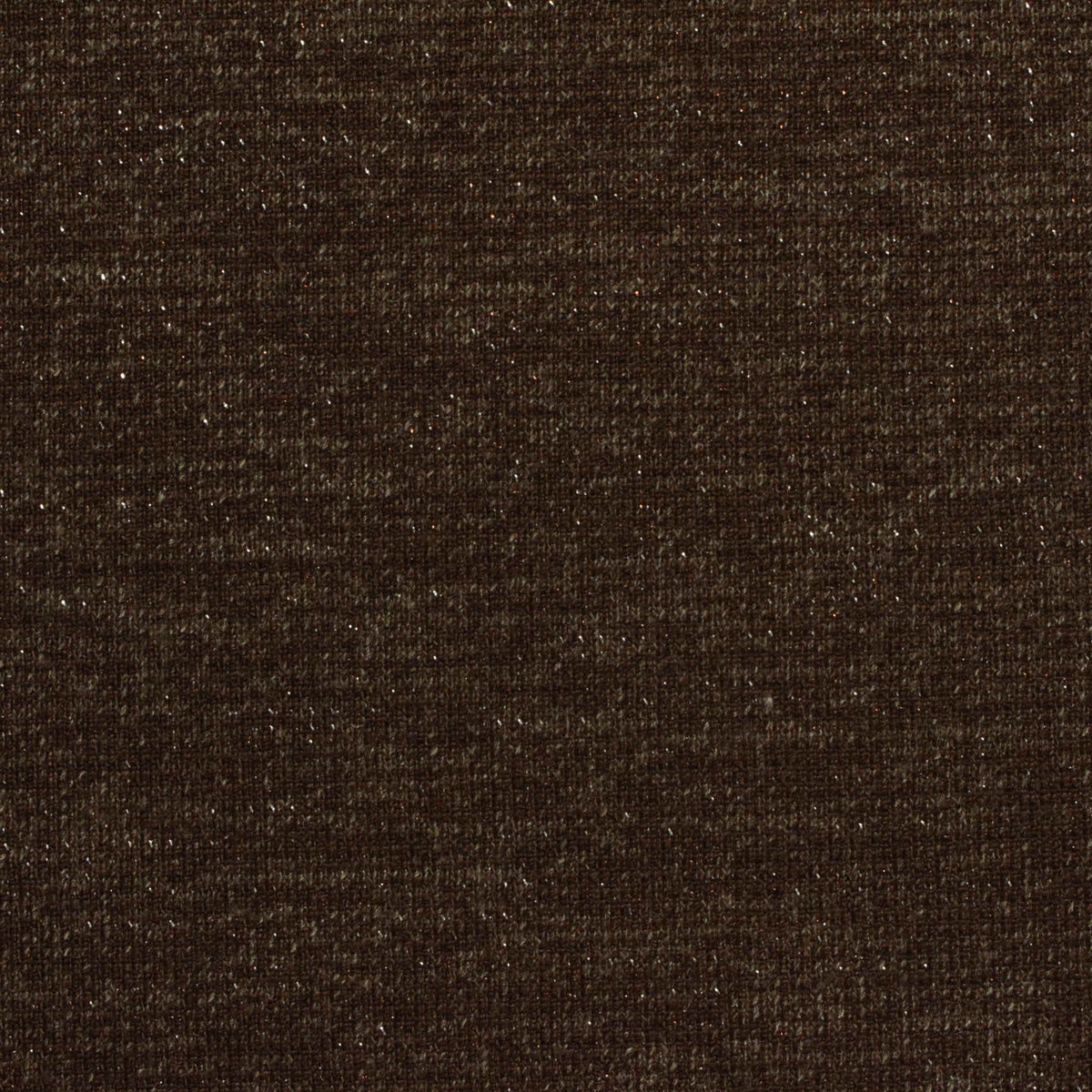 Dark Brown Marl Interlock Knit, Polyester, 400 gsm