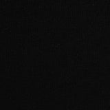 Polyester Stretch Interlock Knit Fabric, 418 gsm, 155 cm — Black