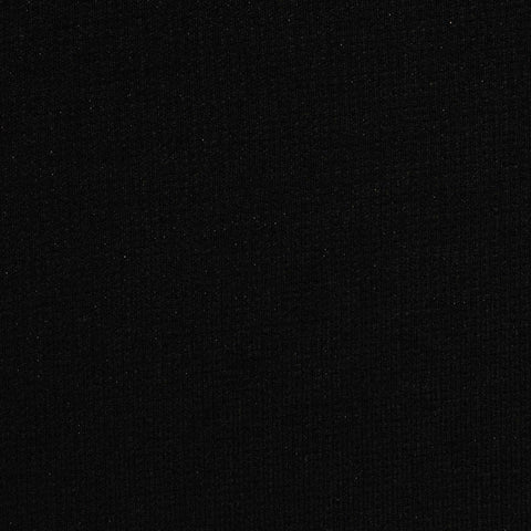 Polyester Stretch Interlock Knit Fabric, 418 gsm, 155 cm — Black