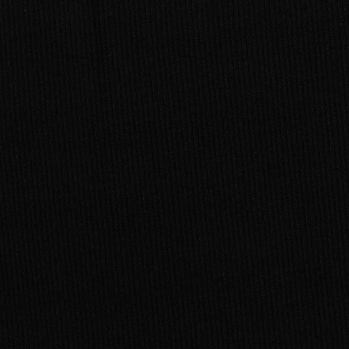 Viscose Stretch Rib Knit Fabric, 190 gsm, 165 cm — Black