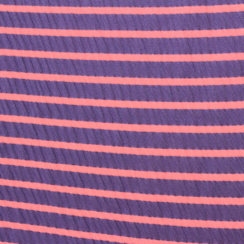 Purple Stripes Crepe, Polyester