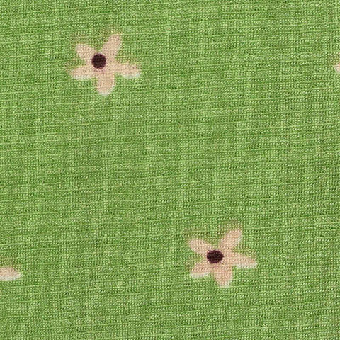 Light Pink Flowers Knit, Polyester
