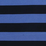 Blue Horizontal-Stripe Jersey Knit