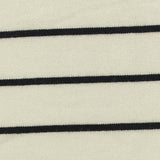 Black Horizontal-Stripe Jersey Knit, Viscose — texture