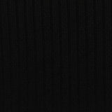 Jacquard Polyester Stretch Knit Fabric, 320 gsm, 155 cm — Black