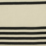 Black Horizontal-Stripe Jersey Knit, Cotton