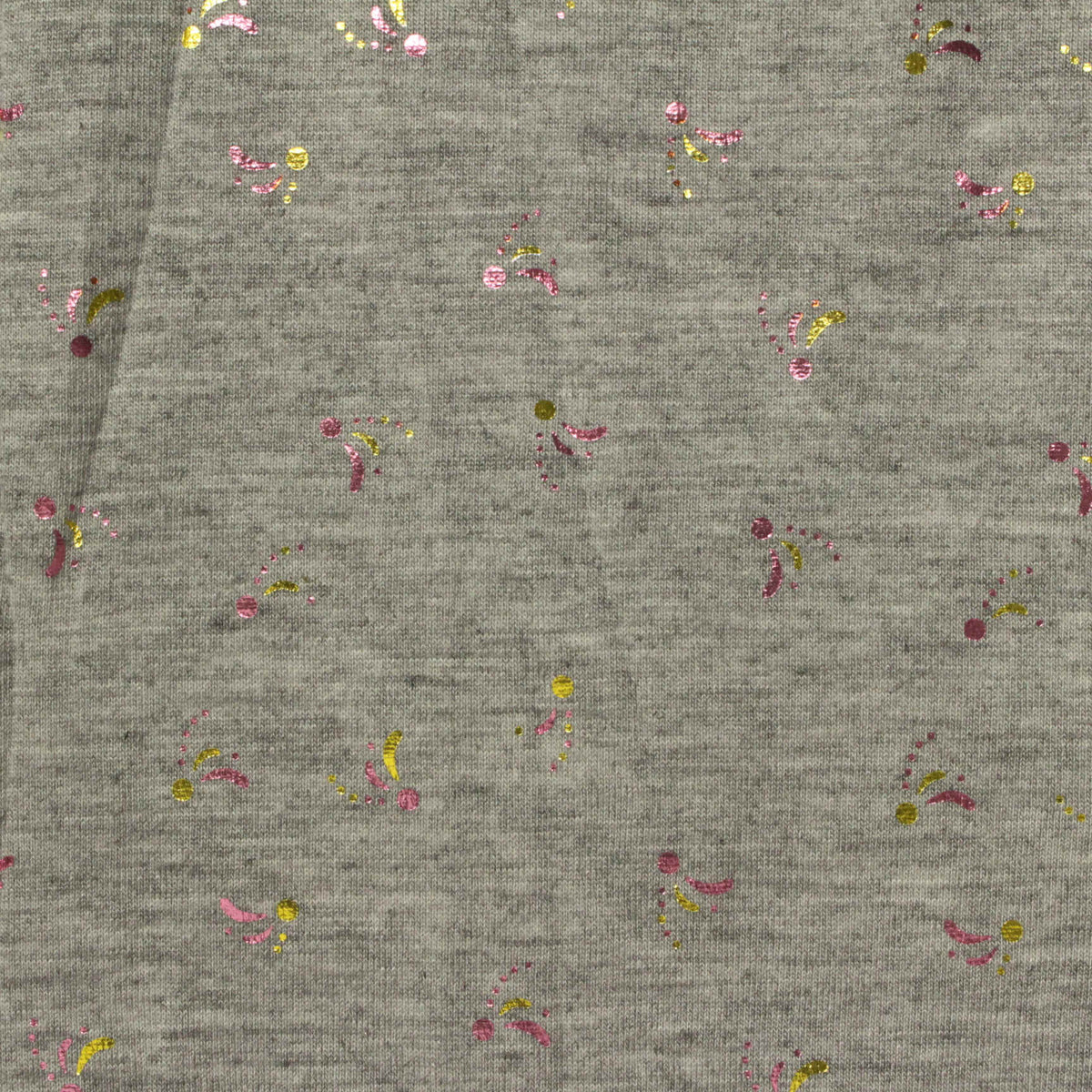 Pink Abstract-Fleck Knit, Poly-Viscose