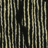 Black Vertical-Stripe Warp Knit, Polyester — texture