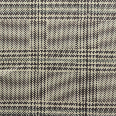 Light Beige Plaid Faux Suede, Polyester