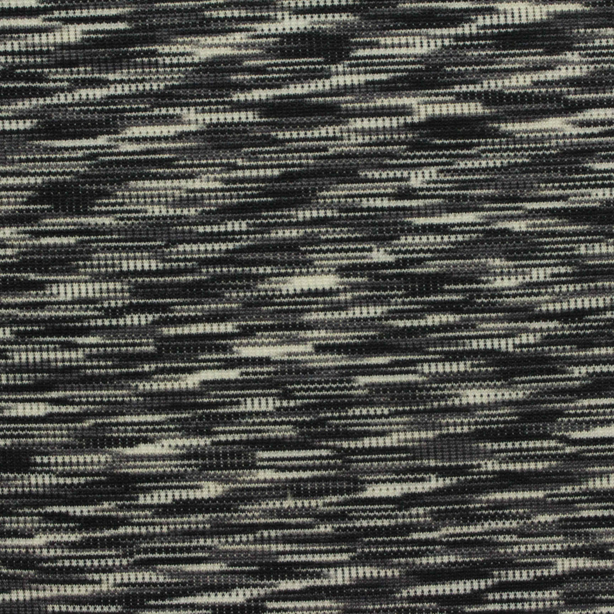 Black Abstract Jersey Knit, Spandex