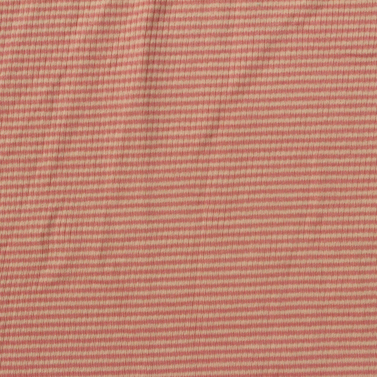Beige Horizontal-Stripe Jersey Knit, Cotton, 180 gsm