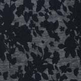 Grey Floral Knit, Cotton-Poly