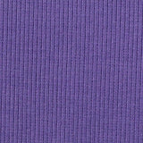 Cotton Polyester Stretch Rib Knit Fabric, 447 gsm, 145 cm — Purple — texture