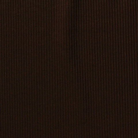 Polyester Stretch Rib Knit Fabric, 255 gsm, 155 cm — Brown