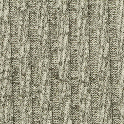 Grey Marl Rib Knit, Polyester, 240 gsm