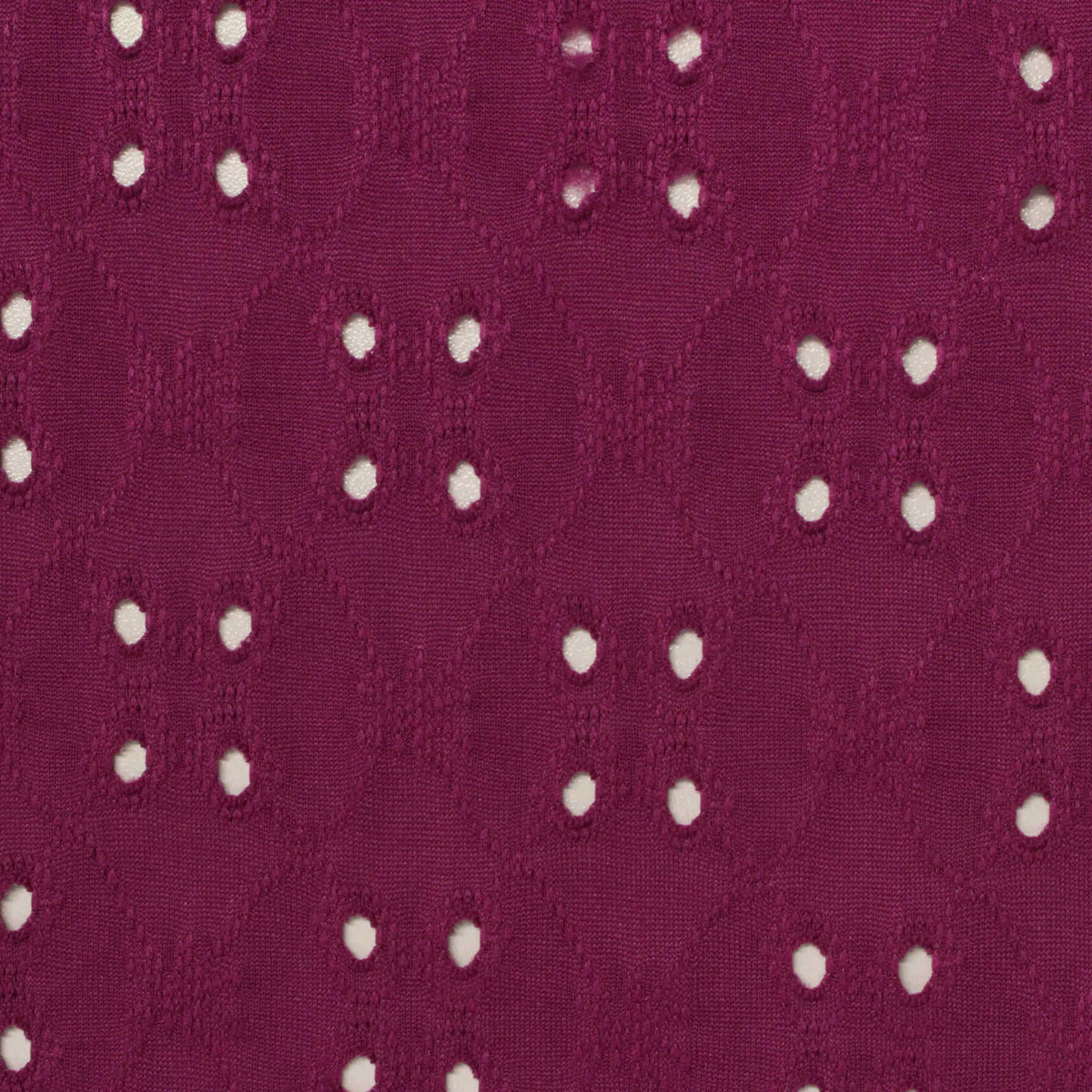 Magenta Eyelet Jacquard, Polyester