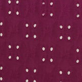 Magenta Eyelet Jacquard, Polyester