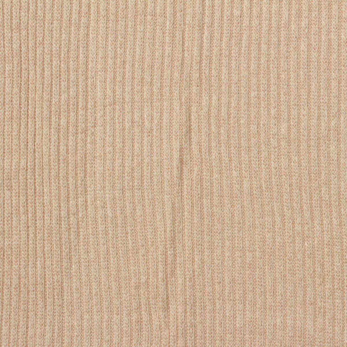 Brushed Viscose Polyester Stretch Rib Knit Fabric, 185 gsm, 155 cm — Beige