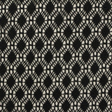 Black Openwork-Diamond Linen-Look, Polyester
