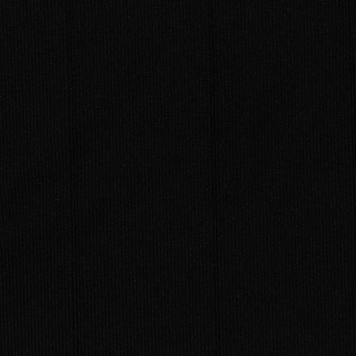 Polyester Stretch Rib Knit Fabric, 405 gsm, 155 cm — Black