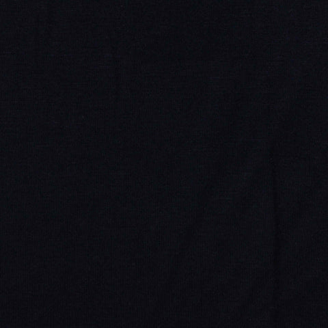 Viscose Stretch Jersey Knit Fabric, 155 gsm, 155 cm — Black