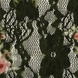 Pink Floral Lace, Nylon — texture