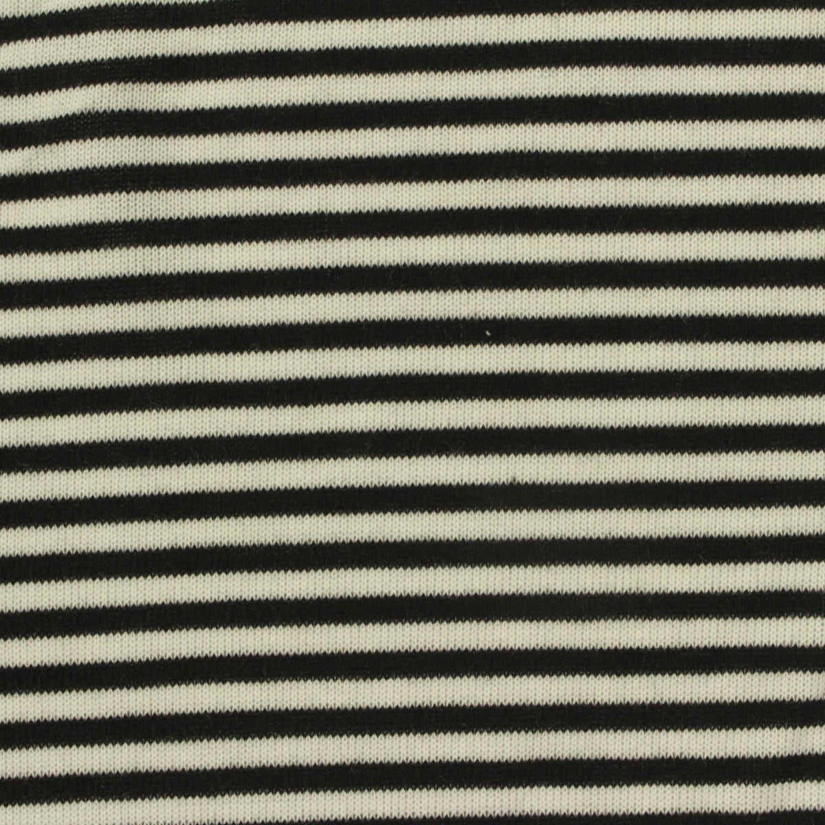 Black Horizontal-Stripe Knit, Poly-Viscose, 200 gsm