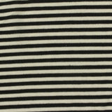 Black Horizontal-Stripe Knit, Poly-Viscose