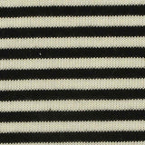 Black Horizontal-Stripe Knit, Poly-Viscose — texture