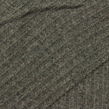 Heathered Grey Marl Rib Knit, Poly-Viscose