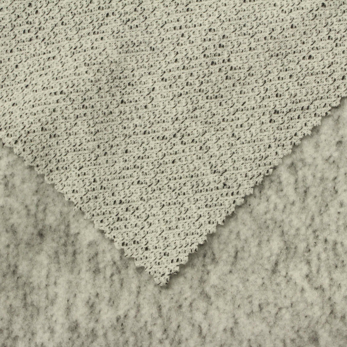 Grey Marl Knit, Polyester, 325 gsm