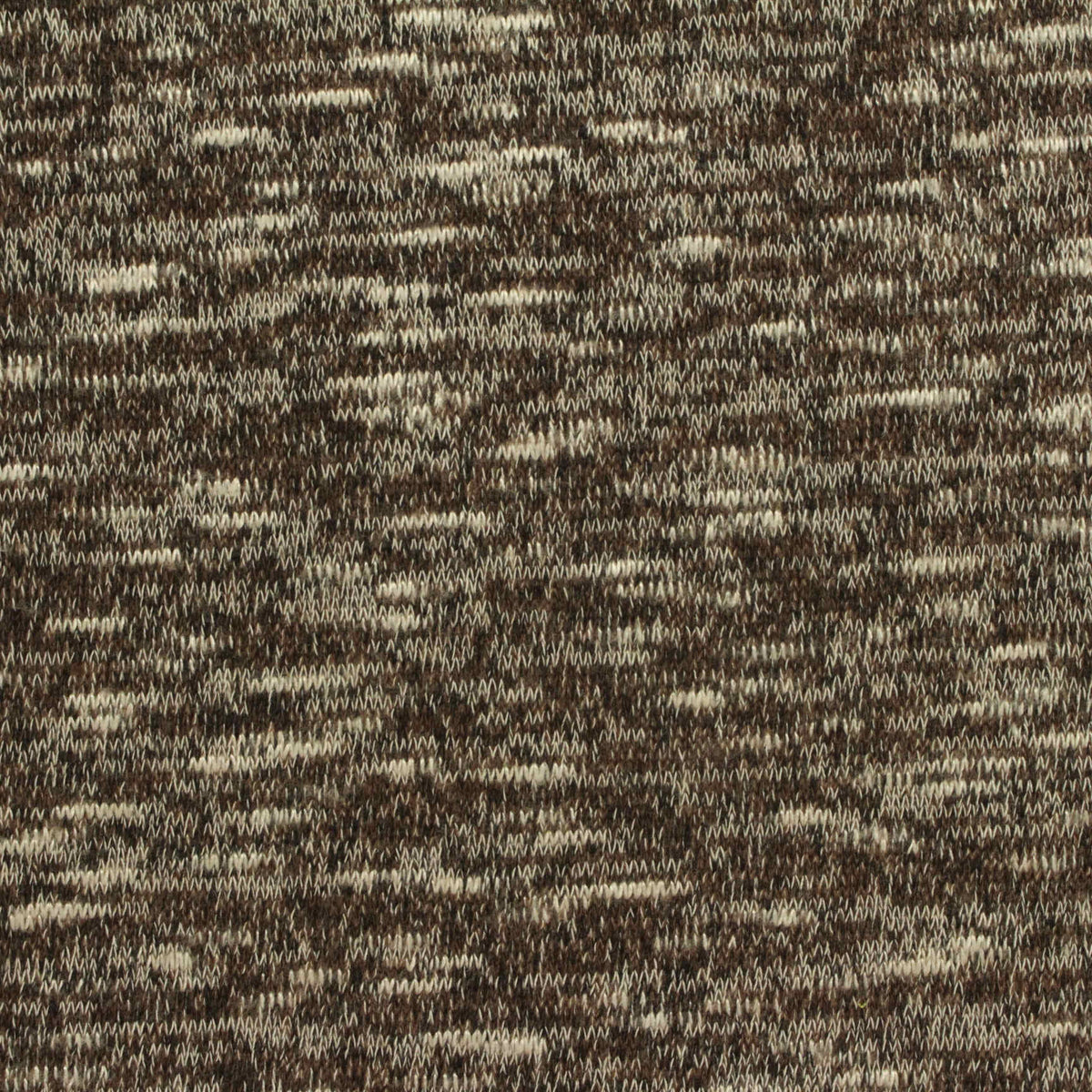 Brown Marl Chunky Knit, Viscose-Poly, 255 gsm