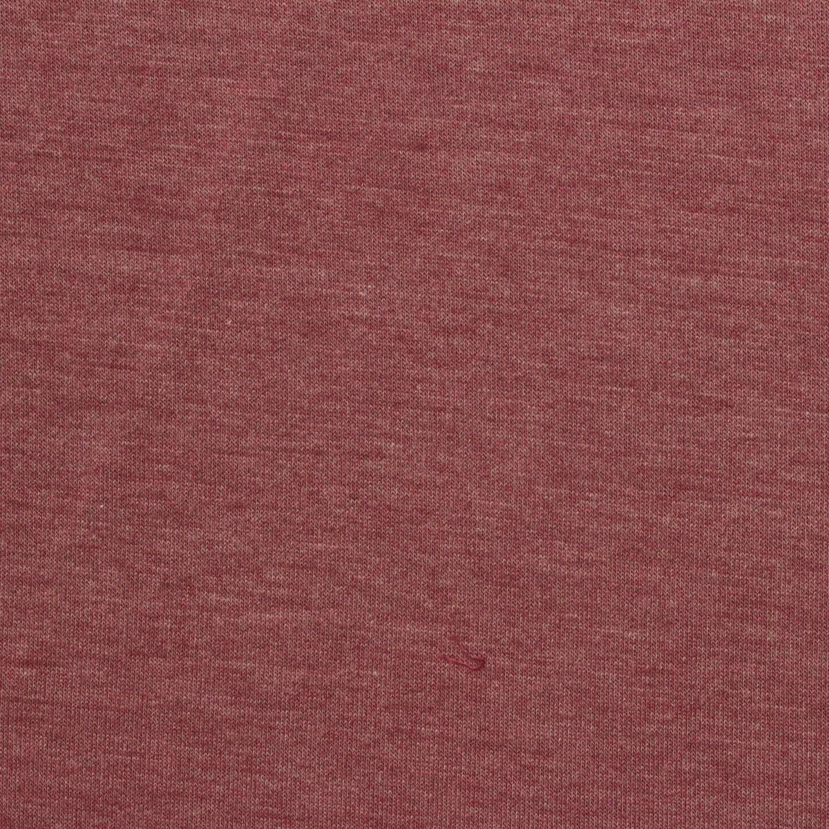 Heather Polyester Viscose Stretch French Terry Fabric, 210 gsm, 155 cm — Red