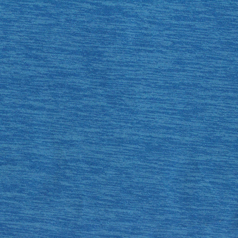 Blue Heathered-Marl Jersey Knit, Polyester, 145 gsm