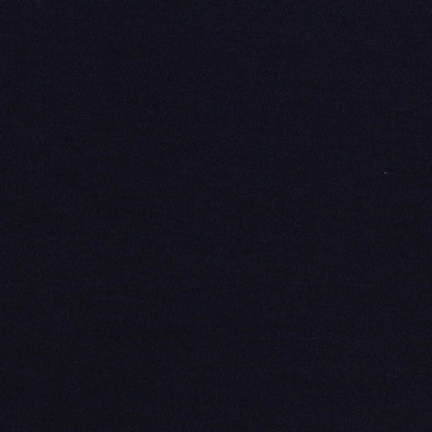 Cotton Modal Blend Stretch Interlock Knit Fabric, 320 gsm, 175 cm — Navy