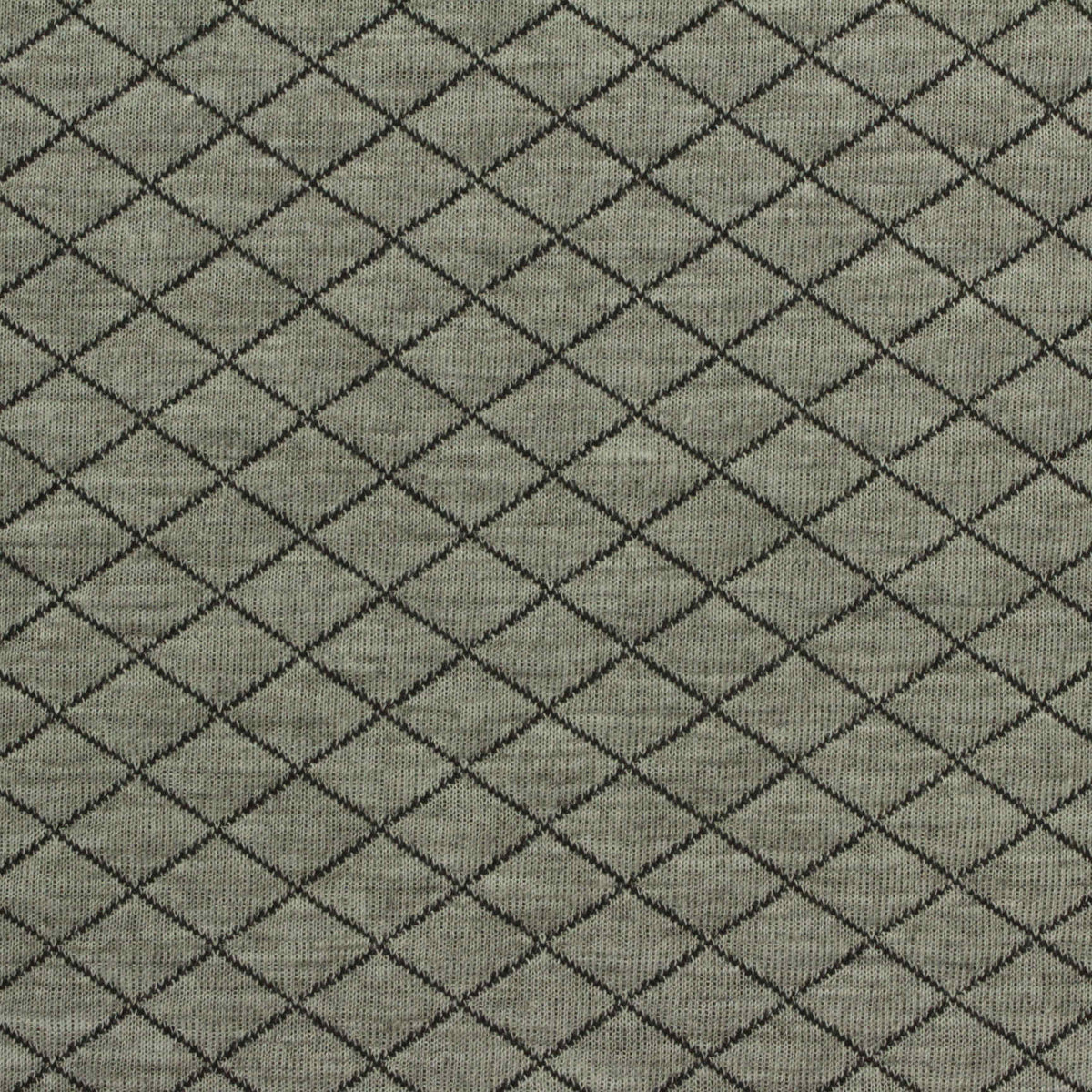 Dark Grey Diamond Scuba Knit, Polyester