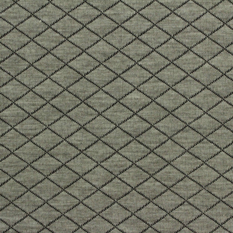 Dark Grey Diamond Scuba Knit, Polyester