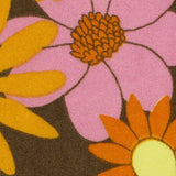 Pink Flowers Milk Silk Knit, Polyester — texture