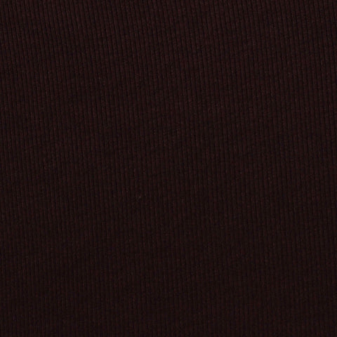 Viscose Stretch Rib Knit Fabric, 210 gsm, 160 cm — Brown