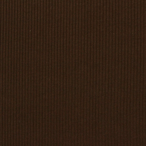 Rib Knit Fabric, 240 gsm, 135 cm — Brown