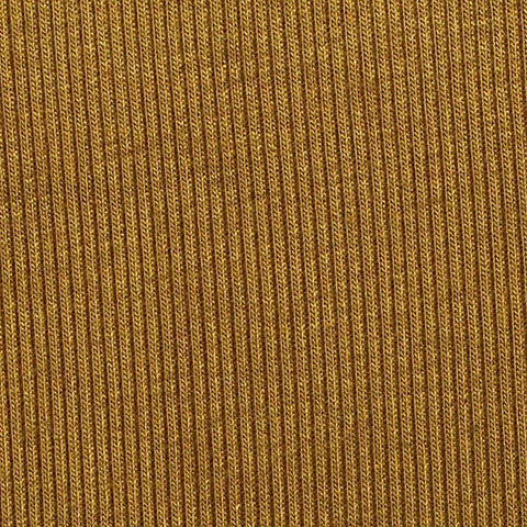 Viscose Stretch Rib Knit Fabric, 200 gsm, 160 cm — Khaki